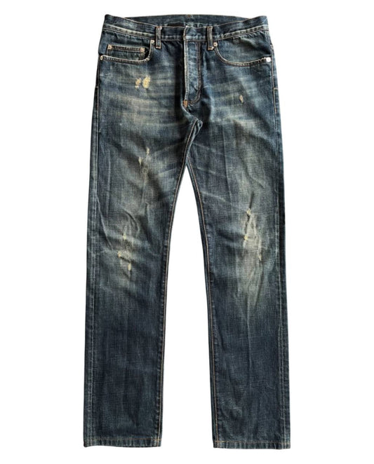 AW05 Dior runway dust wash damaged jeans