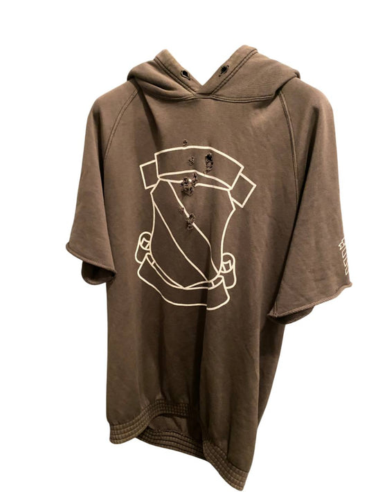 SS01 Number (N)ine "shield" sleeveless hoodie